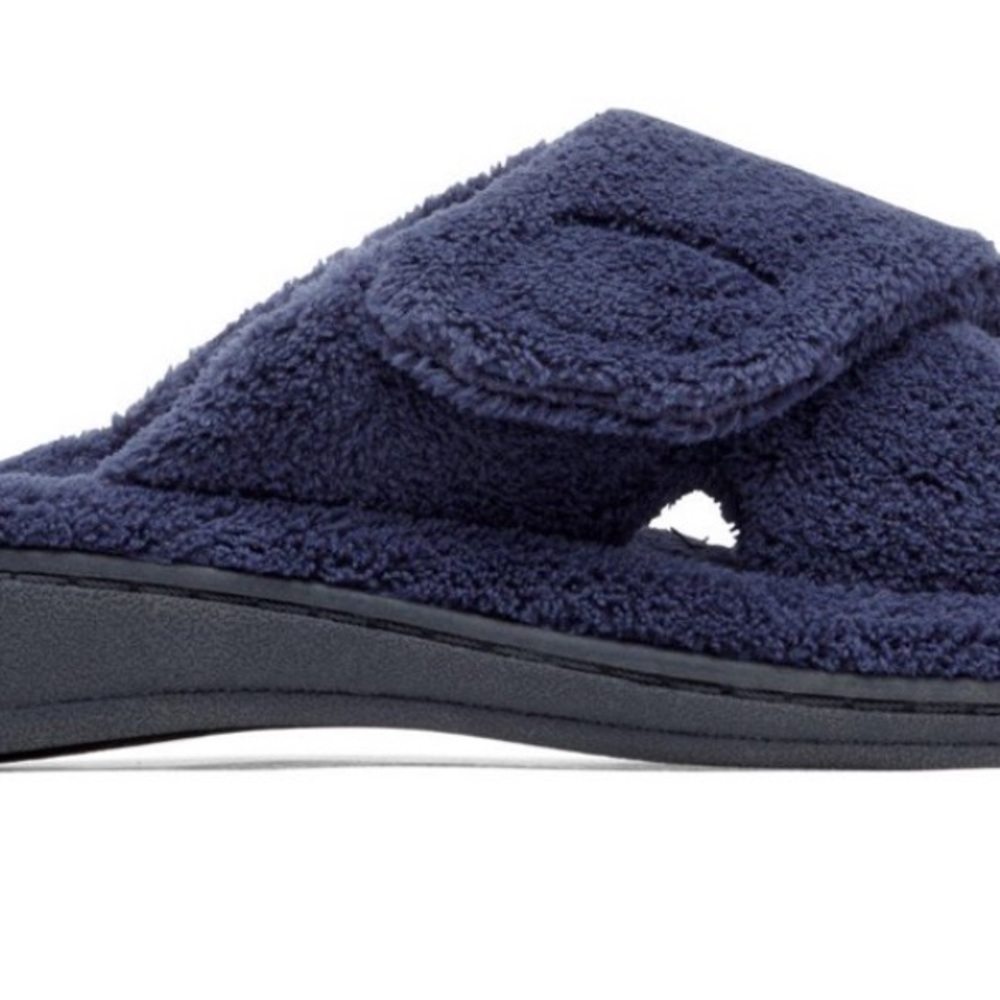 Vionic Relax Navy Terry Cloth Orthaheel Slippers in Size 7. New in Box. - Picture 4 of 7